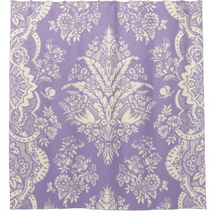 Lavender Floral Shower Curtain