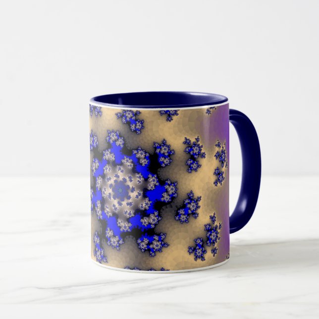 Lavender Floral Sprinkles Mug (Front Right)