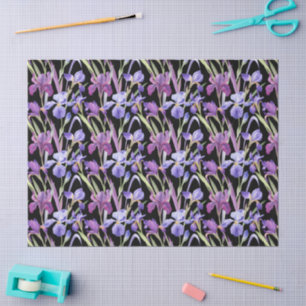 Lavender Floral Tissue Paper