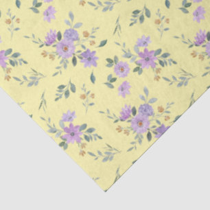 Lavender Floral Tissue Paper