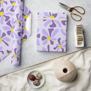 Lavender Floral Wrapping Paper