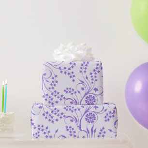 Lavender Floral Wrapping Paper