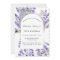 Lavender florals white violet birthday party