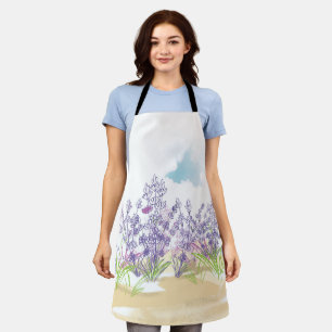 Lavender flower apron