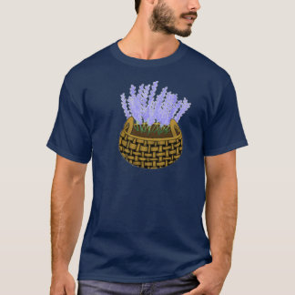 Lavender Flower Basket T-Shirt
