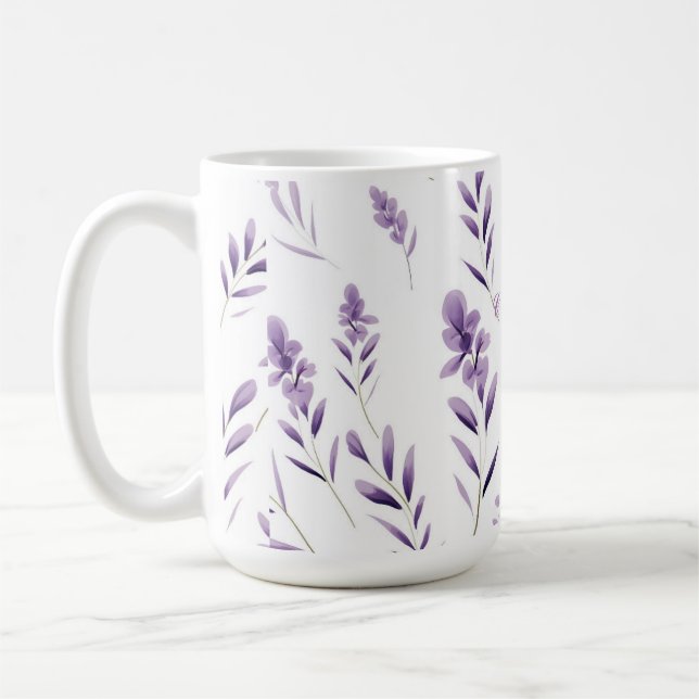 Lavender Flower Buds  Thunder_Cove  Coffee Mug (Left)