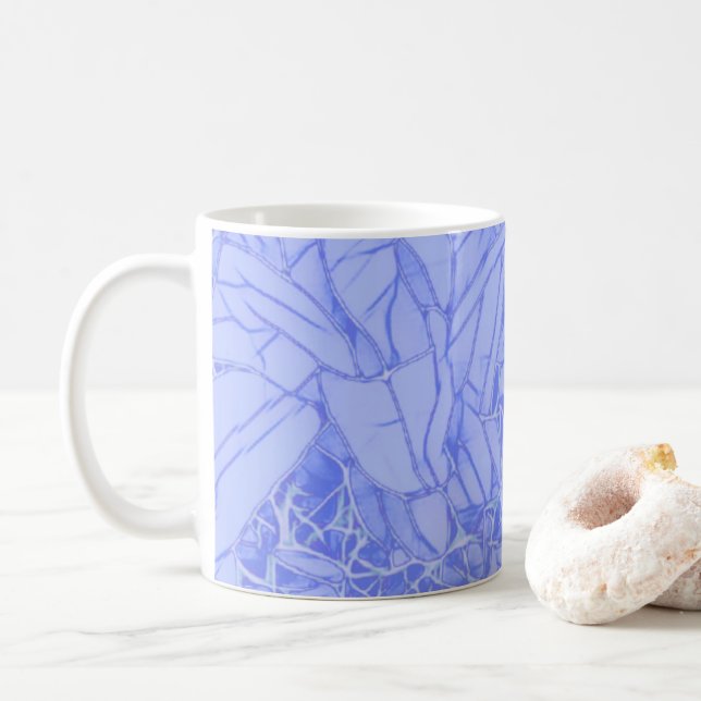 Lavender Flower  Coffee Mug (With Donut)