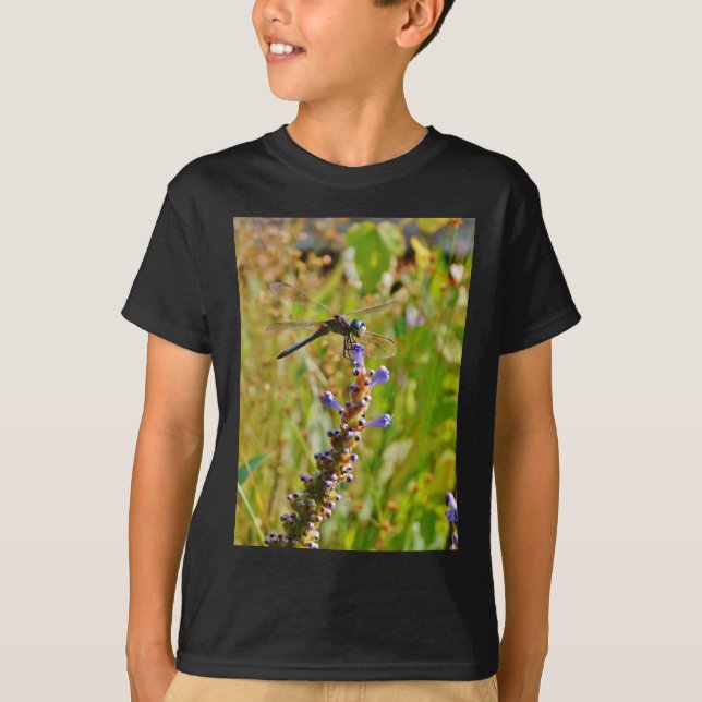 Lavender flower dragonfly T-Shirt (Front)