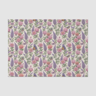 Lavender Flower Floral Botanical Vintage Tissue Paper