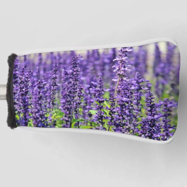 Lavender Flower Golf Head Cover (Front)