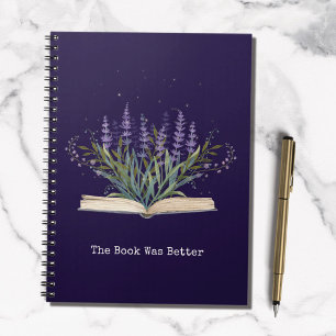 Lavender Flower Grow From Book Reading Quote