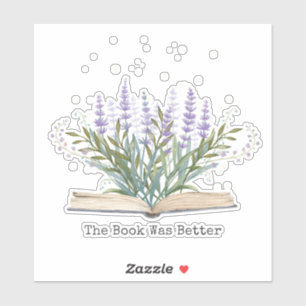 Lavender Flower Grow From Book Reading Quote