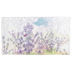 Lavender flower pillowcase