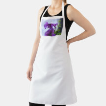 Lavender Flower Shadow Fairy  Apron