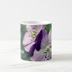 Lavender Flower Twins Personalized Coffee Mug