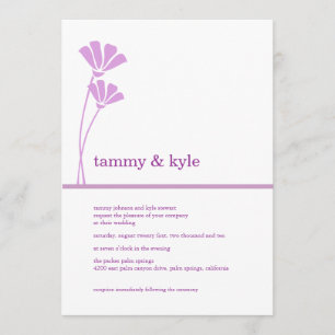 Lavender Flowers, 5x7 Invitations
