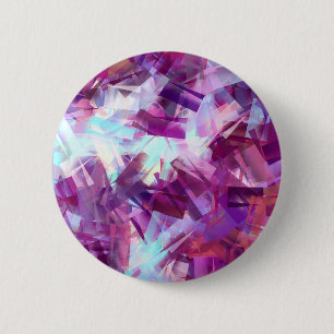 LAVENDER FLOWERS 6 CM ROUND BADGE