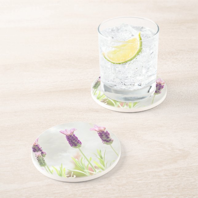 Lavender Flowers Coaster (Side)