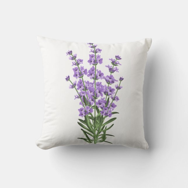 Lavender flowers  cushion (Front)