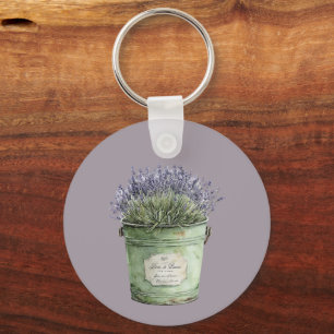 Lavender Flowers Dream Key Ring