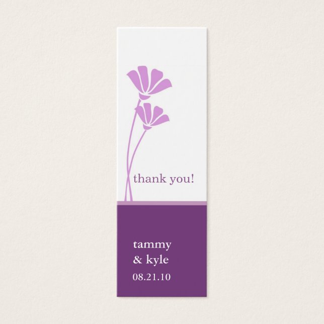 Lavender Flowers Gift Tags (Front)