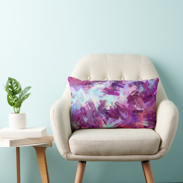 LAVENDER FLOWERS LUMBAR CUSHION (Chair)