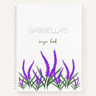 Lavender flowers notebook
