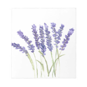 Lavender flowers notepad