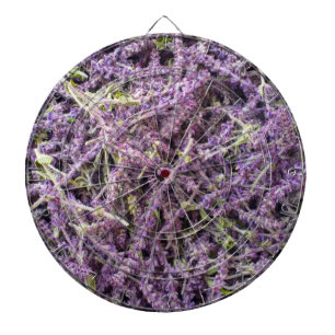 Lavender flowers pattern dartboard