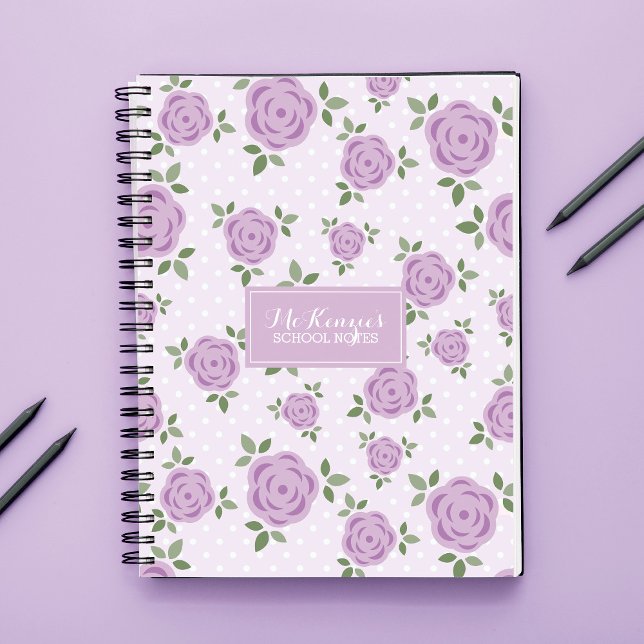Lavender Flowers Personalised Notebook (Creator Uploaded)