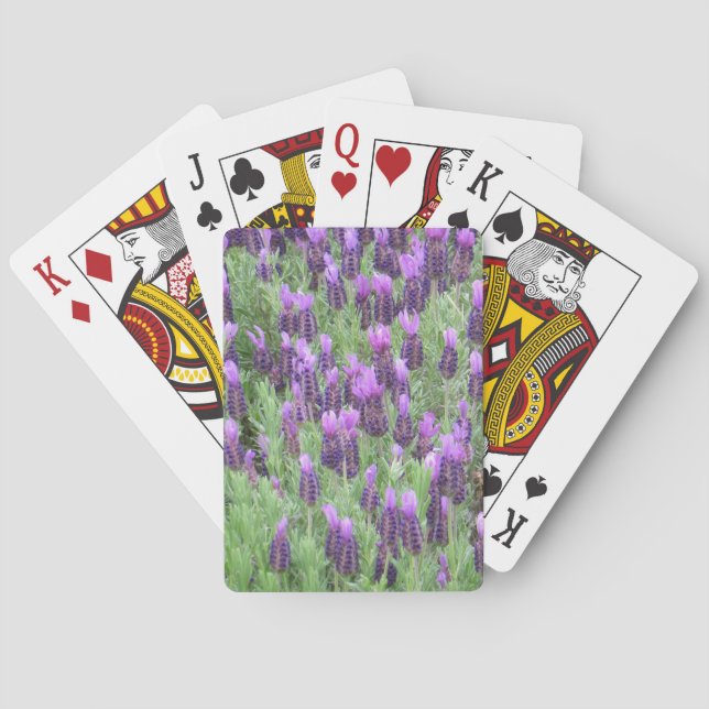 Lavender Flowers Playing Cards (Back)