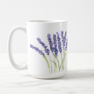 Lavender flowers Purple Floral Watercolor Coffee Mug