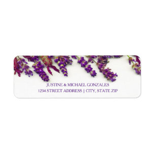 Lavender Flowers - Return Address Labels