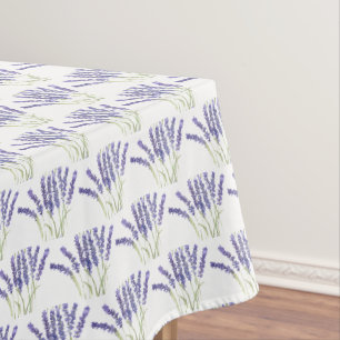 Lavender flowers rustic purple floral Botanical Tablecloth