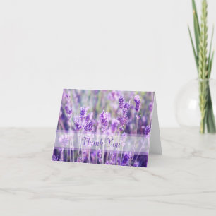 Lavender Flowers Thank You Card