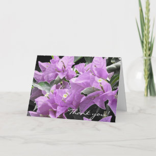 Lavender Flowers Thank You Card