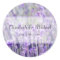 Lavender Flowers Wedding Favour Label