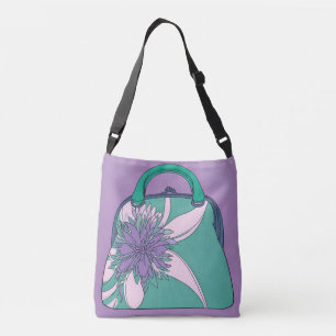 Lavender Forest  Blossom AI art  Crossbody Bag