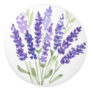 Lavender - French Country Decor Ceramic Knob