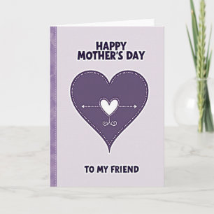 Lavender Friend Mothers Day Card