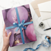 Lavender Frost: Delicate Watercolor Wintry Glow