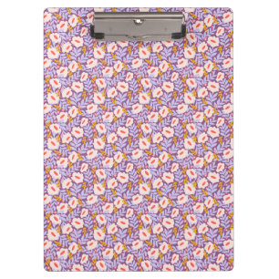 Lavender Garden Clipboard Floral Office Accessor