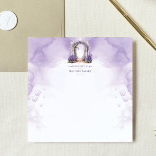 Lavender Garden Wedding Custom Card