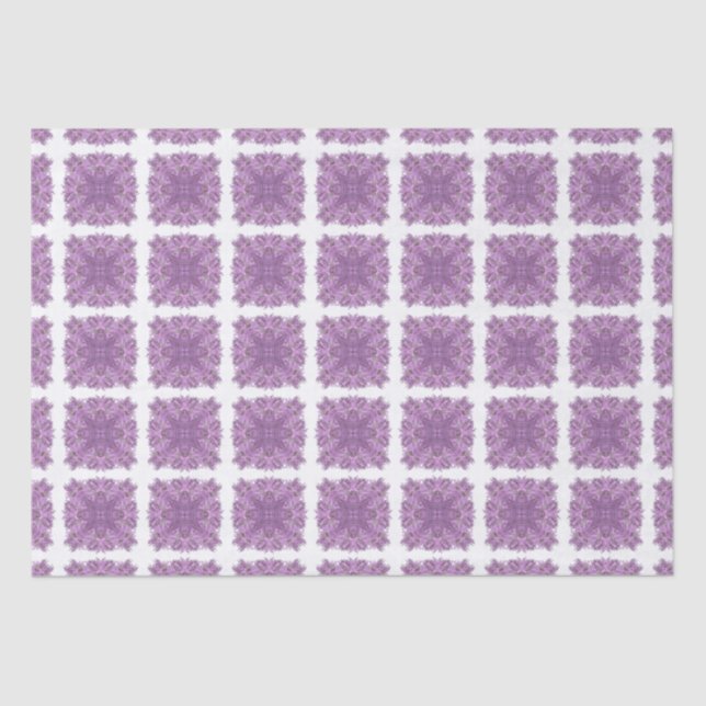Lavender Geometric Gift Bag Tissue Paper (Front)