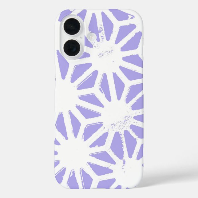 Lavender geometric pattern Case-Mate iPhone case (Back)