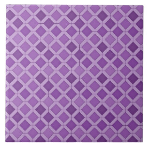 Lavender Geometric Pattern Ceramic Tile