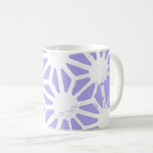 Lavender geometric pattern coffee mug