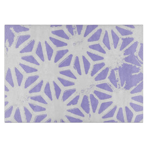Lavender geometric pattern cutting board