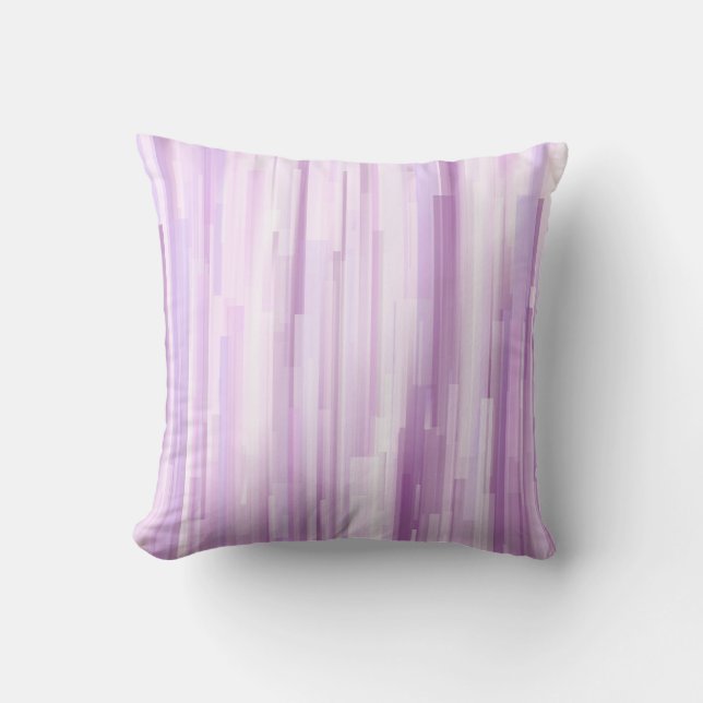 Lavender Geometric Stripe Cushion (Front)