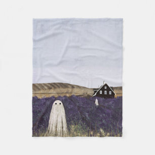 Lavender Ghost Fleece Blanket